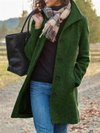 Emmeline Elegant Coat in Green
