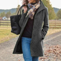 Emmeline Elegant Coat in Grey