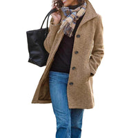 Emmeline Elegant Coat in Purple