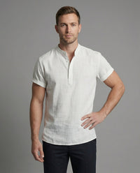 Emmett Casual Linen Shirt with Side Split