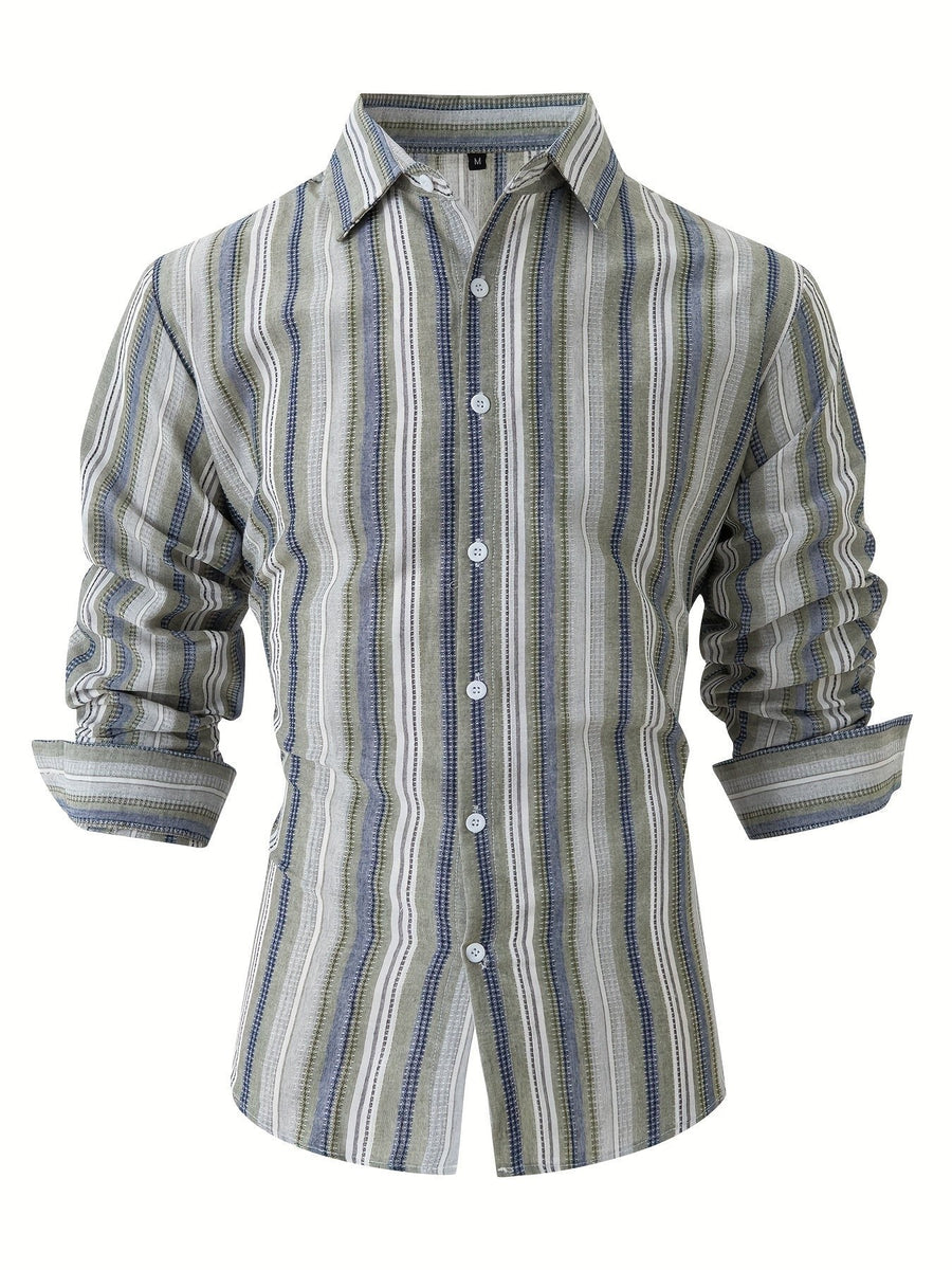 Emmett Linen Shirt with Striped