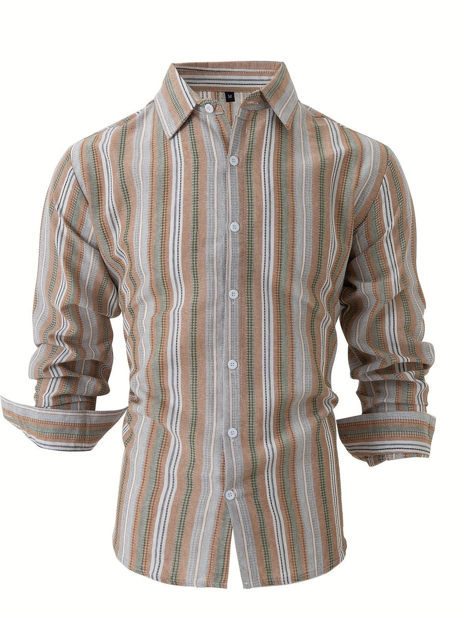 Emmett Linen Shirt with Striped