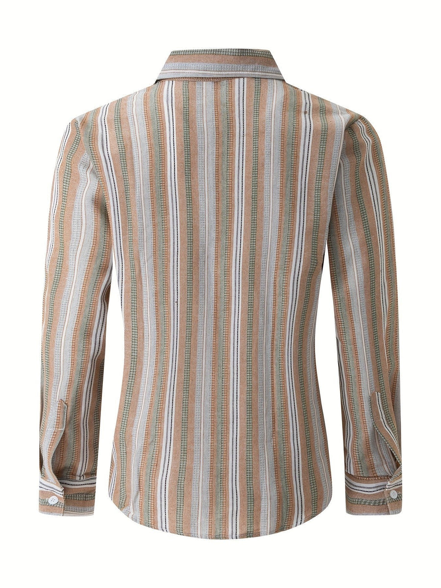 Emmett Linen Shirt with Striped