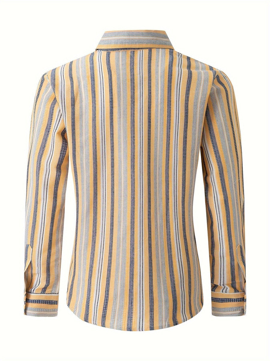 Emmett Linen Shirt with Striped