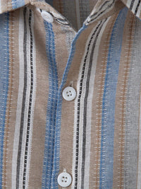 Emmett Linen Shirt with Striped