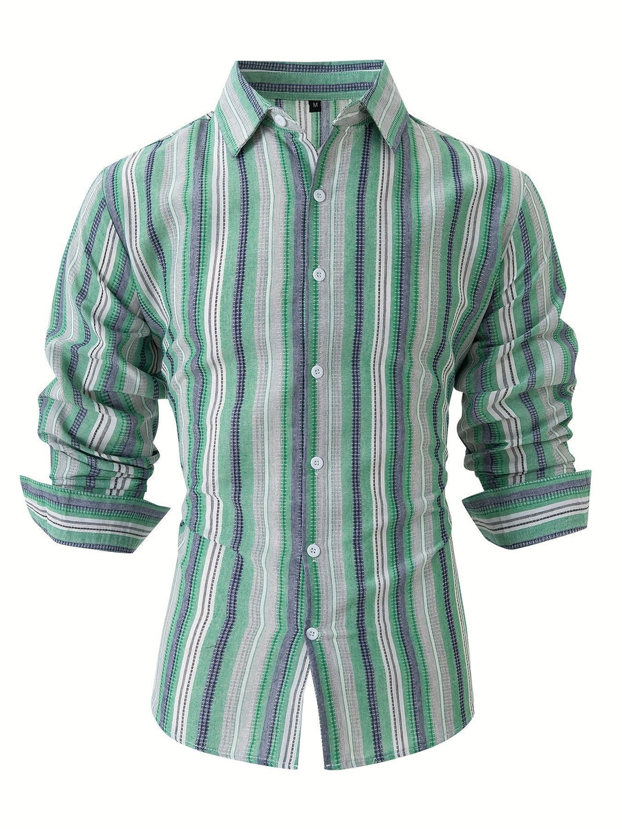 Emmett Linen Shirt with Striped