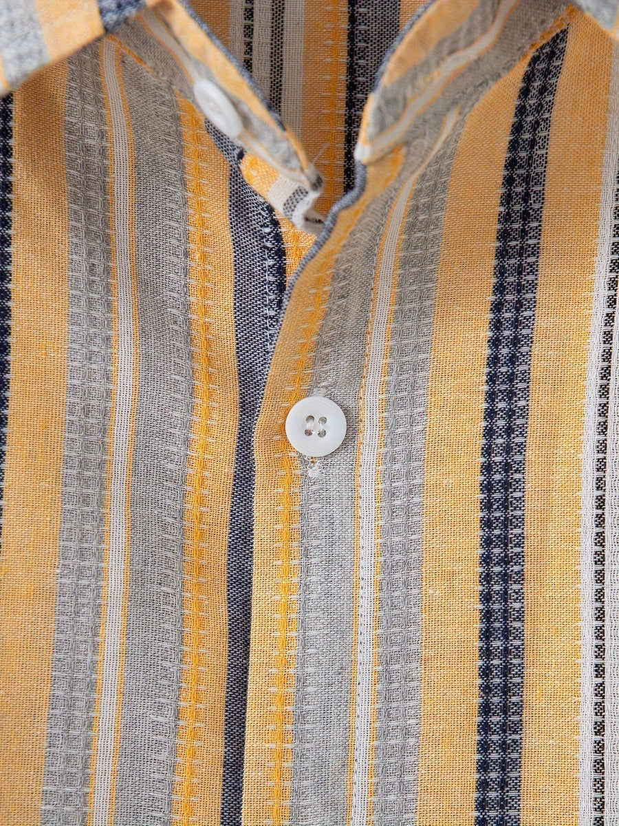 Emmett Linen Shirt with Striped
