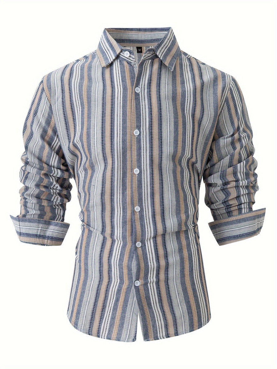 Emmett Linen Shirt with Striped