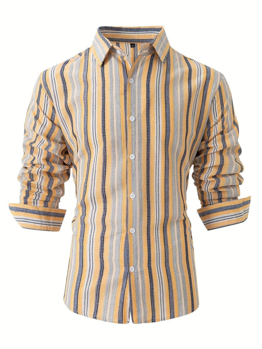 Emmett Linen Shirt with Striped
