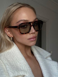 Emmett Vintage Sunglasses in Black and Orange