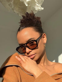 Emmett Vintage Sunglasses in Black and Orange