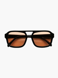 Emmett Vintage Sunglasses in Black and Orange