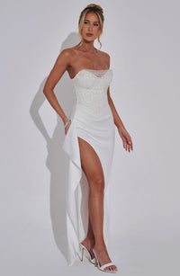 Zaira Maxi Dress – Ivory