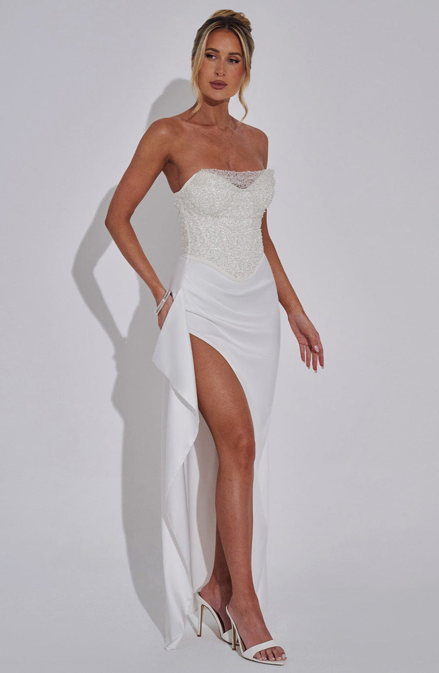 Zaira Maxi Dress – Ivory