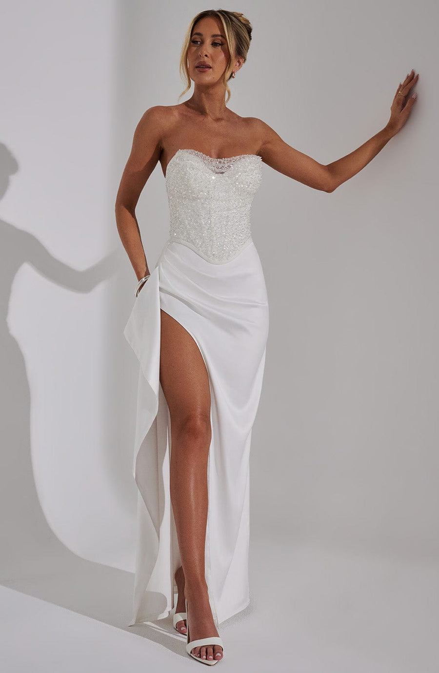 Zaira Maxi Dress – Ivory