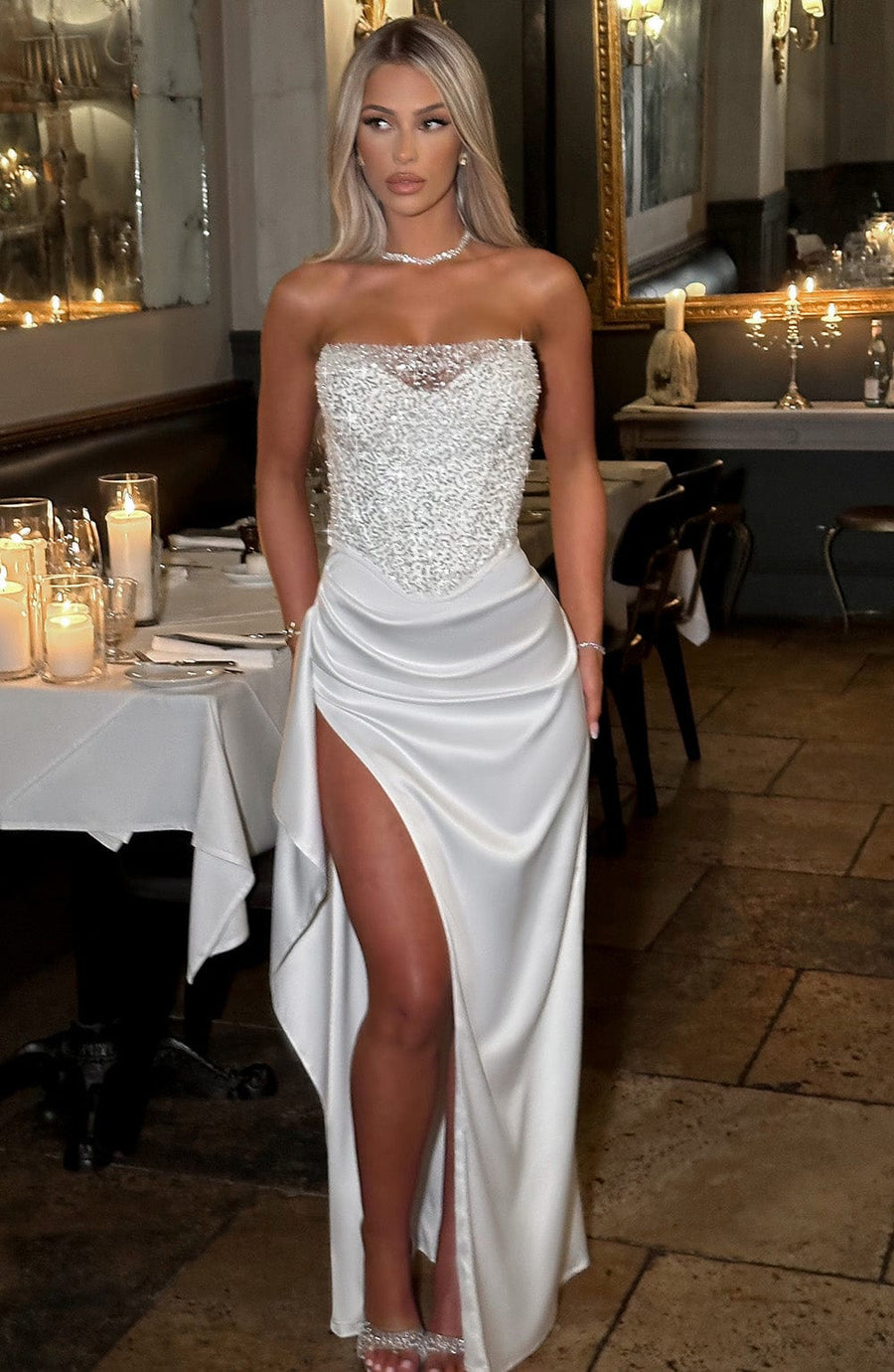 Zaira Maxi Dress – Ivory