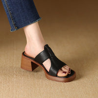 Enara Sandals in Black