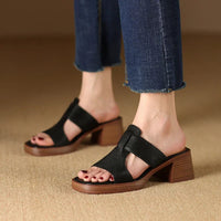 Enara Sandals in Black