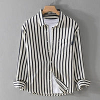 Erik Blouse with Striped in Black
