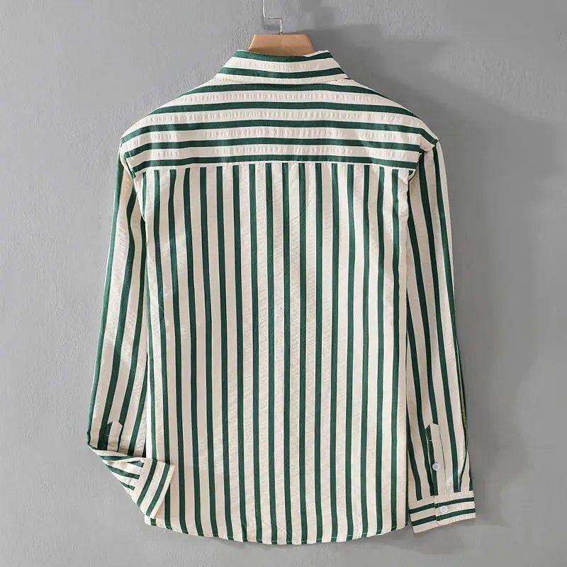 Erik Blouse with Striped in Green