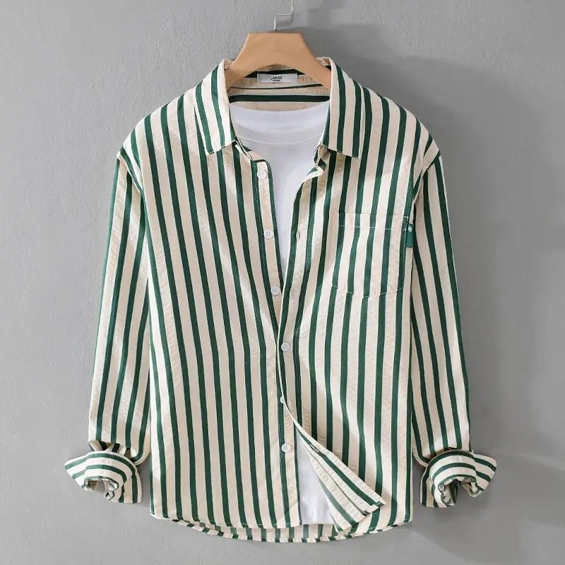Erik Blouse with Striped in Green
