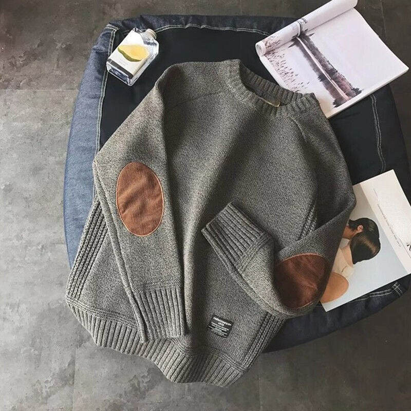 Erik Knit Sweater in Grey