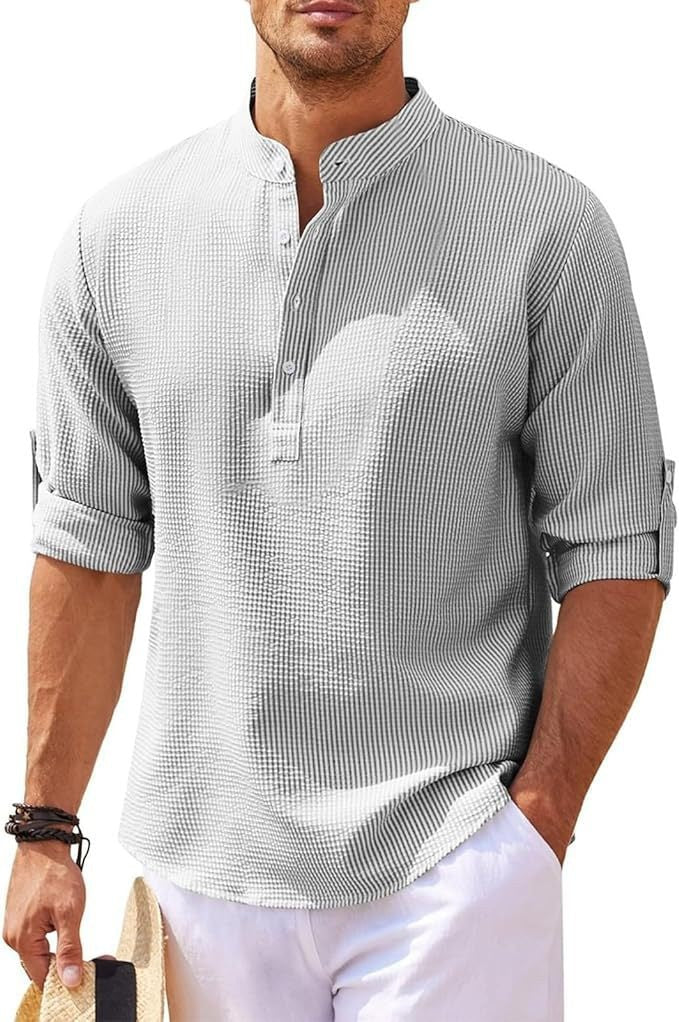 Erik Shirt in Light Grey