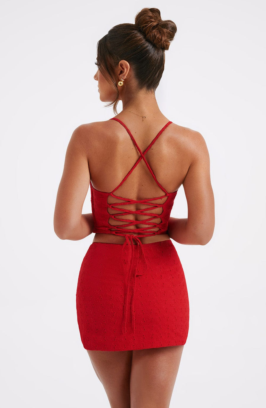 Rosemary Mini Skirt in Red