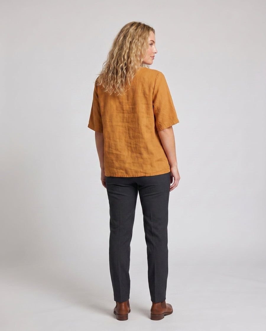 Erin Casual Linen Blouse
