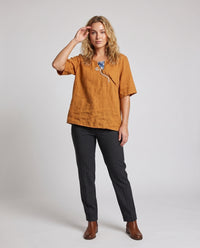 Erin Casual Linen Blouse