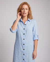 Erin Elegant Linen Dress