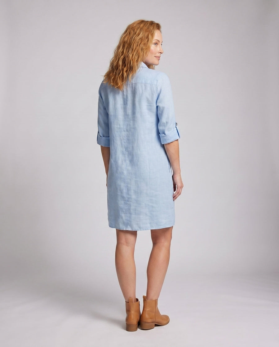 Erin Elegant Linen Dress