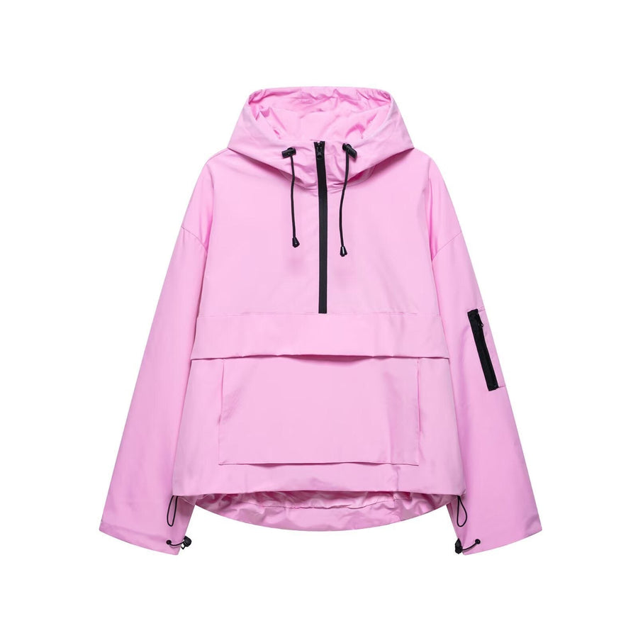 Erin Jacket with Pockets and Hood in Pink