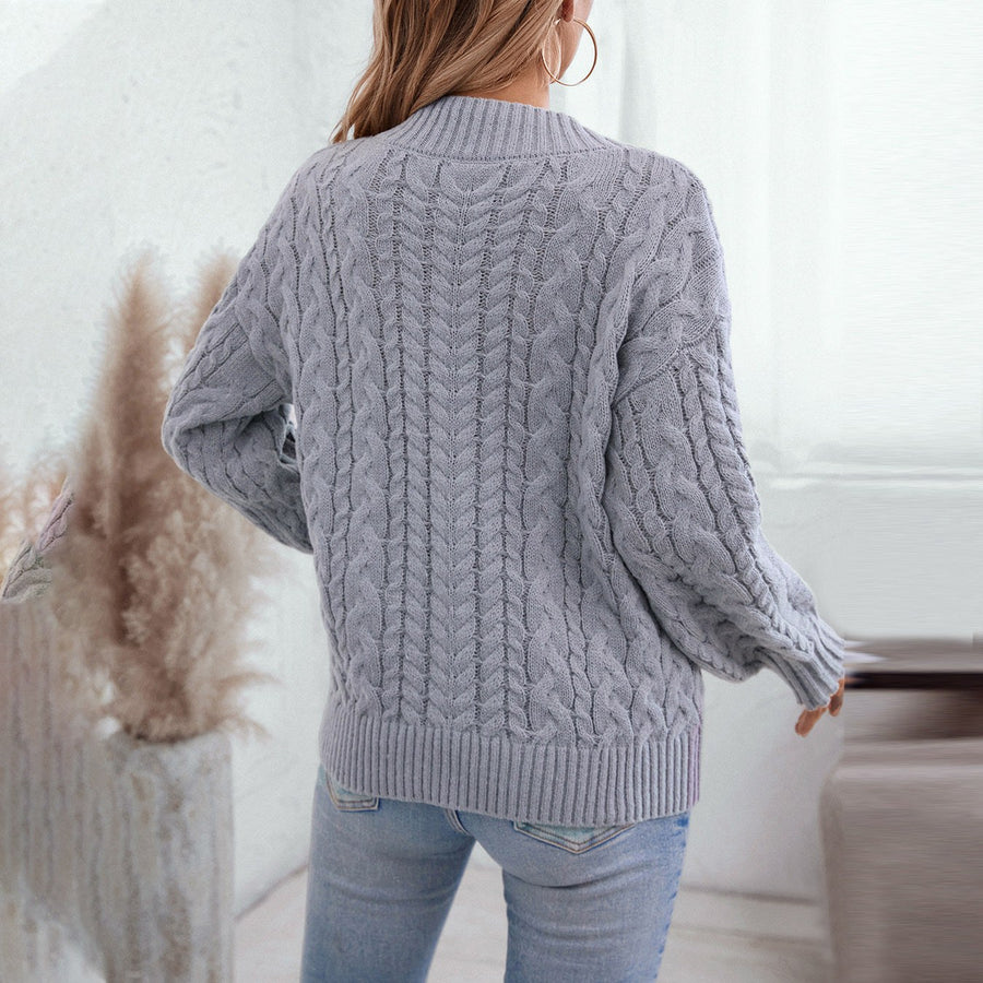 Erin Knit Sweater with V-Neck