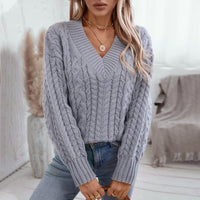 Erin Knit Sweater with V-Neck
