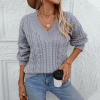 Erin Knit Sweater with V-Neck