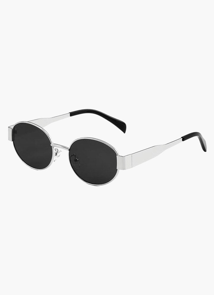 Ernst Elegant Sunglasses in Silver Frame Dark Lenses