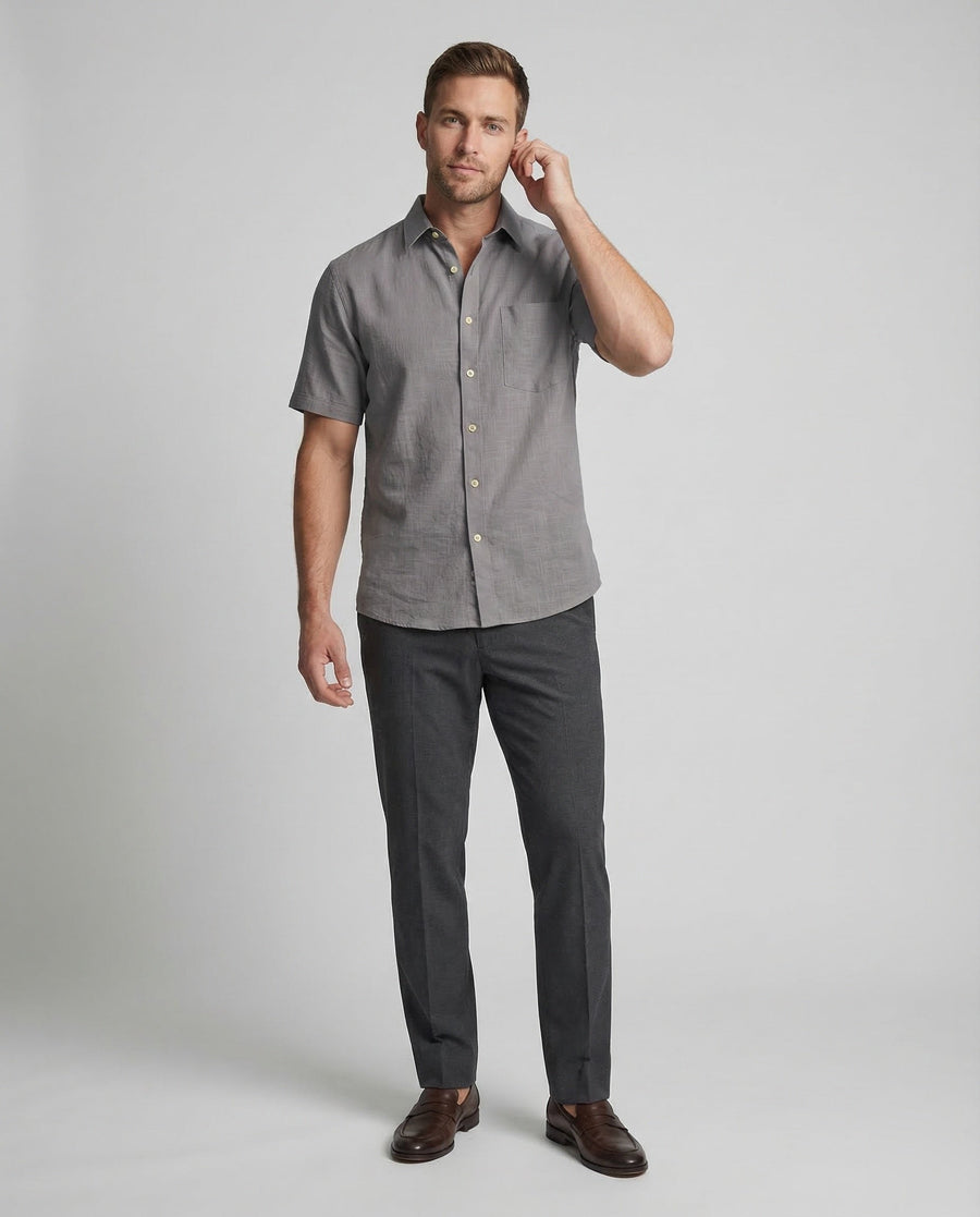 Ernst Linen Shirt with Short Sleeve