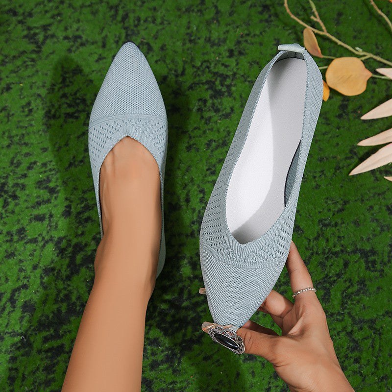 Esme Elegant Slippers in Sky Blue