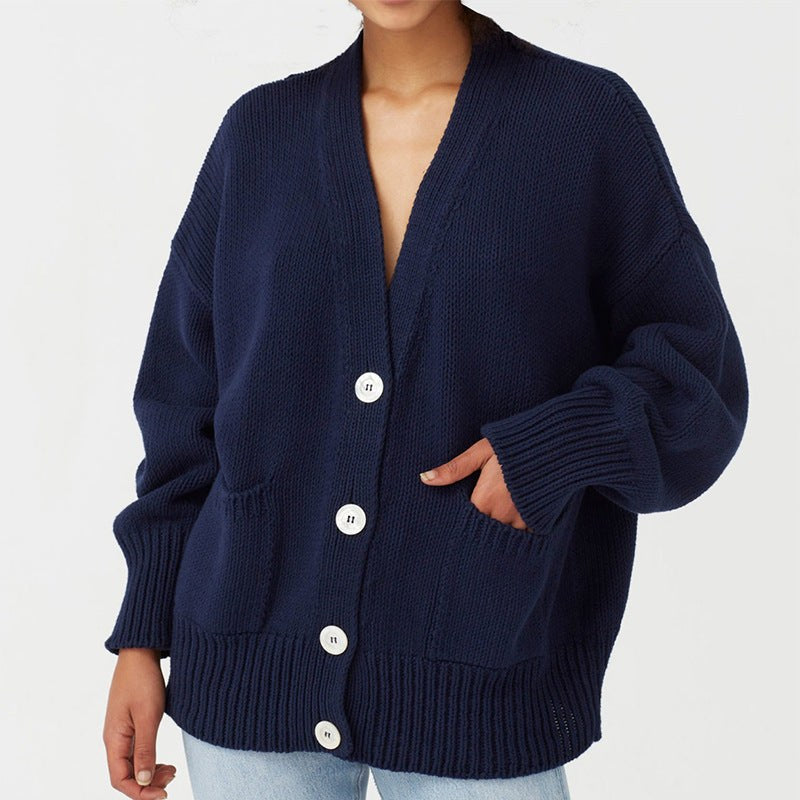 Esme Knit Cardigan in Navy