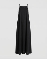 Esme Linen Maxi Dress in Black