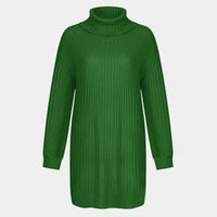 Estelle Casual Knit Sweater in Dark Green