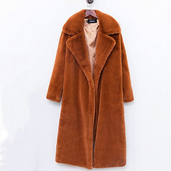 Estelle Elegant Coat in Brown