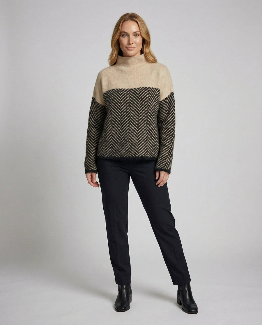 Estelle Elegant Sweater in Beige