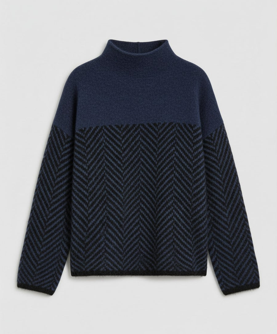 Estelle Elegant Sweater in Blue