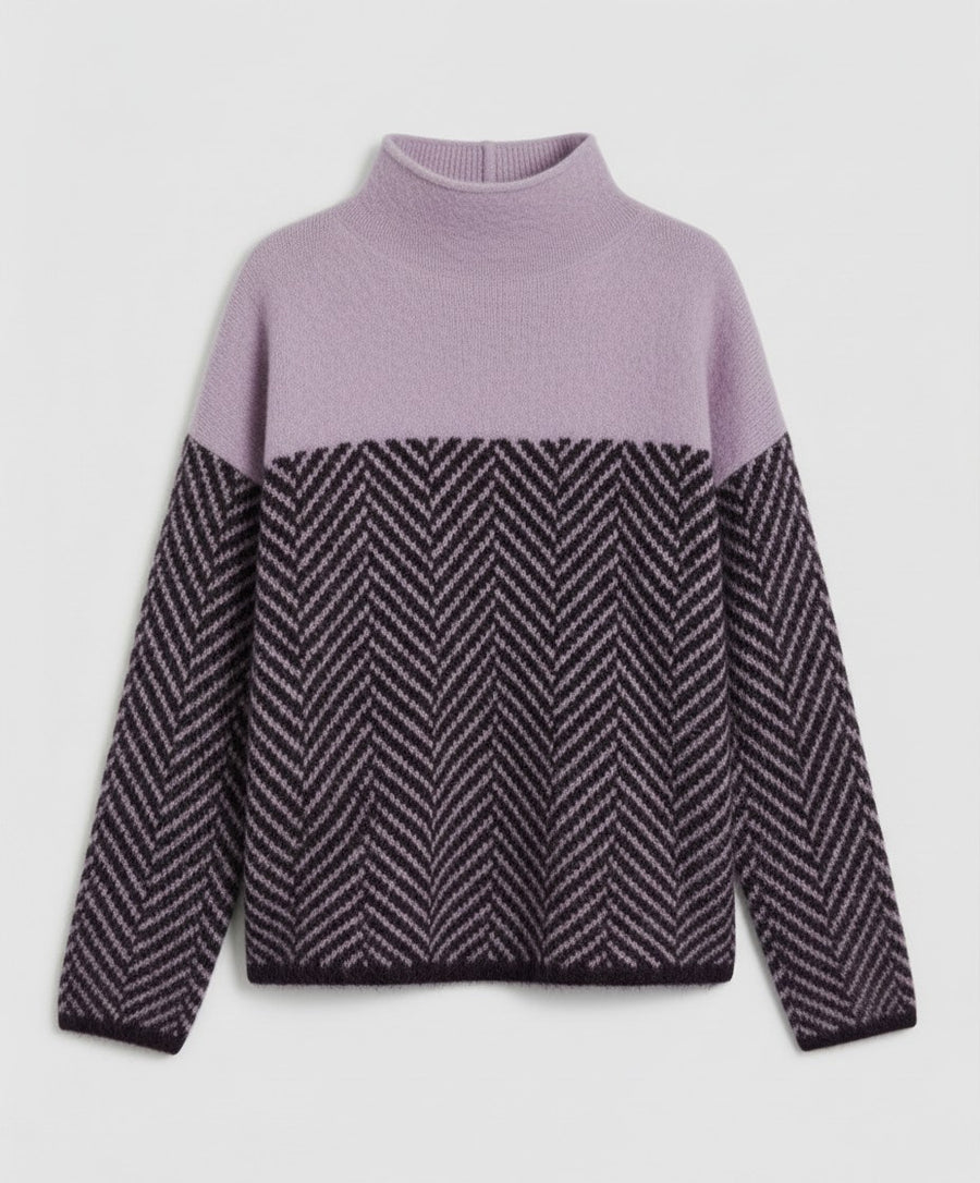 Estelle Elegant Sweater in Purple