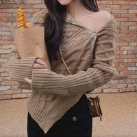 Estelle Knit Sweater in Brown
