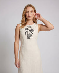 Esther Casual Linen Maxi Dress