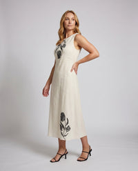 Esther Casual Linen Maxi Dress