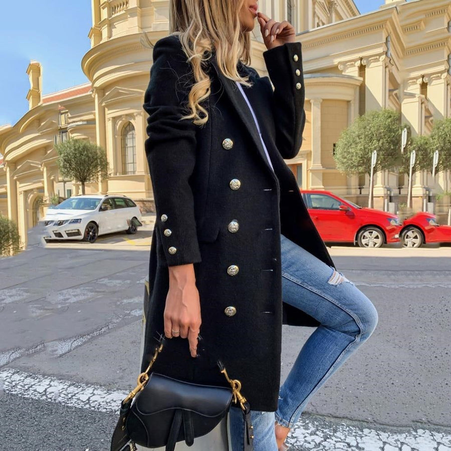 Esther Elegant Coat in Black